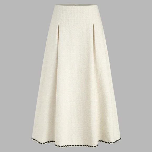 Cider 2 PC Tweed Corset and Midi Skirt Set - Picture 11 of 16